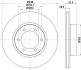 Диск гальмівний перед. Toyota Land Cruiser 3.0-4.0 03- HELLA 8DD355111-861 (фото 4)