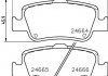 Гальмівні колодки дискові зад. Toyota Auris 1,4-2.2 D 06- HELLA 8DB355013-571 (фото 2)