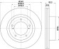 Гальмівний диск перед. Lexus LX570/Toyota Land Cruiser VII (J200) 4.5TD 08- HELLA 8DD355116-551 (фото 4)