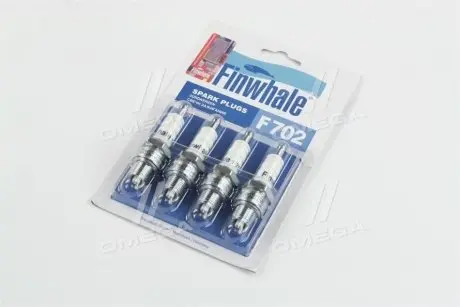 Свеча зажигания УАЗ с дв ЗМЗ 21,24,402 и УМЗ 451,4215.10 (компл.4 шт) Finwhale F702
