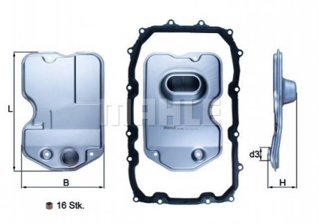 Фільтр гідравлічний VW Touareg/Porsche Cayenne 3.0-5.0 TDI 02-10 MAHLE / KNECHT HX160KIT