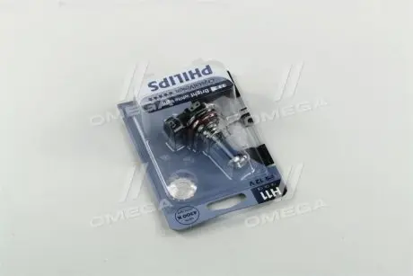 Автолампа H11 12V 55W PGJ19-2 Cristal Vision (1 шт. в блістері) PHILIPS 12362CVB1