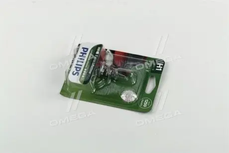 Автолампа H1 12V 55W P14,5s LongerLife Ecovision (1 шт. в блістері) PHILIPS 12258LLECOB1