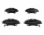 Гальмівні колодки дискові перед. Honda Civic 1.6i 87-94/ 1.4-1.6i 94- /Rover 400 -95 ASHIKA 50-04-435 (фото 1)