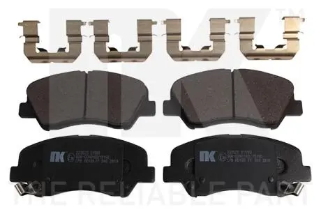 Гальмівні колодки дискові перед. Hyunday Accent 11-Kia Rio III 1.1Crdi/1.2/1.4D 11- NK 223525