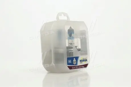 Лампа накаливания SET H4 12V 60/55 W P43t RANGE POWER +110 (к-т 2шт) NARVA 48061S2