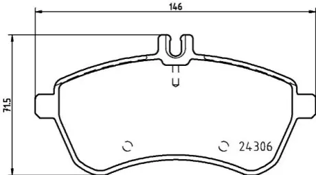 Гальмівні колодки пер. MB C/E-class (W204/W212) 07- HELLA 8DB355012-581