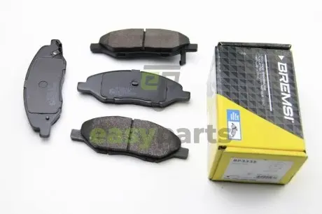 Гальмівні колодки пер. Nissan Micra 03-10/Note 06-12 (sumitomo) BREMSI BP3335