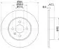 Диск гальмівний зад. 264x10x42.2 Opel Meriva 1.6I 16V, 1.7DTI/CDTI, 1.8 03.05- HELLA 8DD 355 110-271 (фото 4)