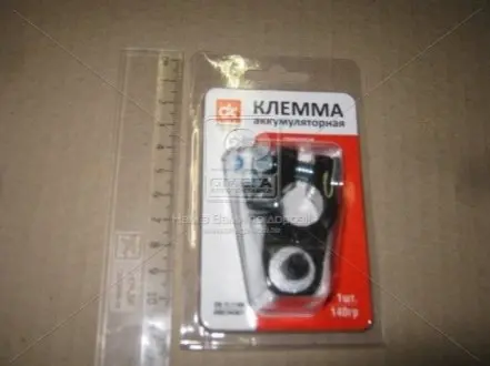 Клемма аккумуляторная (отрицательная) свинцовая, болт с барашком, 140гр <ДК> Дорожная Карта DK-TL114N