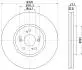 Гальмівний диск передній Honda Accord IX, Accord VIII 2.0-3.5 06.08- HELLA 8DD355116-091 (фото 4)