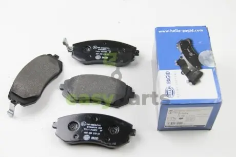 Гальмівні колодки пер. Subaru Impreza 02-/Forester 02- (akebono) HELLA 8DB 355 010-211