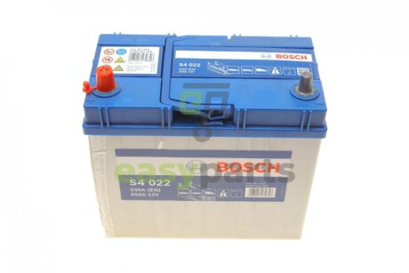 Акумуляторна батарея 45Ah/330A (238x129x227/+L/B00) S4 Азія BOSCH 0092S40220