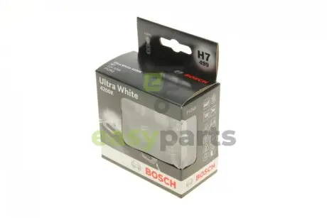 Фото 1 - лампа розжарювання H7 12V 55W PX26d Ultra White 4200K (комплект) BOSCH 1987301182 Лампа розжарювання H7 12V 55W PX26d Ultra White 4200K (комплект) BOSCH 1987301182 (фото 1)