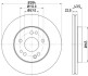 Гальмівний диск перед. E220-300 W124 93-95 (284x22) PAGID HELLA 8DD355100-941 (фото 4)