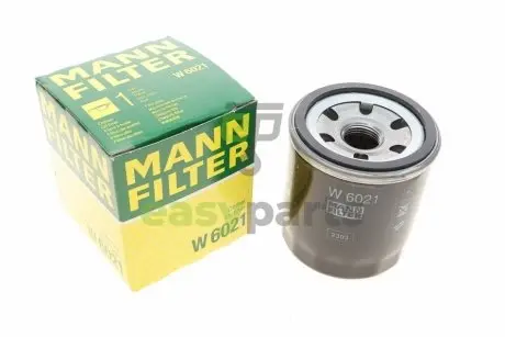 Фільтр масляний Chevrolet Aveo 1.2 08-/Spark 1.0-1.2 10-/Ravon R2 1.2 15-/R4 1.5 16- MANN W6021