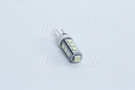 Лампа LED б/ц габарит и панель приборов T10 13SMD W5W 12V WHITE <> TEMPEST Tmp-12T10-12V