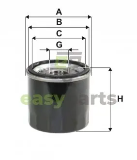 Фільтр масляний Renault Kangoo 1.2 97-09 (бензин) WIX FILTERS WL7204