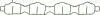 Прокладка колектора впускного Opel Astra H 1.6i 04-14, A16XER/B16XER/D16XER/Z16XE1 VICTOR REINZ 71-38218-00 (фото 1)