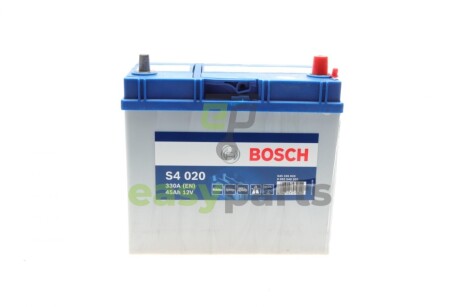 Акумуляторна батарея 45Ah/330A (238x129x227/+R/B00) Азія BOSCH 0092S40200