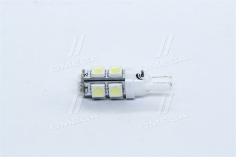 Лампа LED б / ц габарит і панель приладів T10 9SMD W5W 12V WHITE <> TEMPEST Tmp-15T10-12V (фото 1)