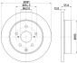 Диск гальмівний зад. Lexus RX270/350/450H 12-/Toyota Rav 4 IV 2.0D-3.5 08- HELLA 8DD 355 118-881 (фото 4)