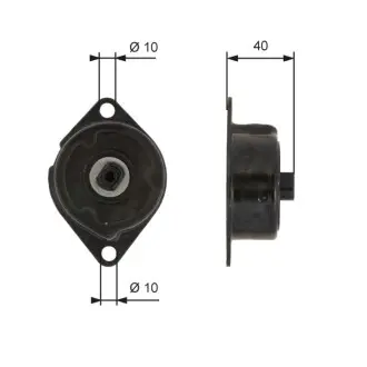 Натяжник паска поліклин. Skoda Felicia VW Caddy, Lupo, Polo 1.0-1.9SDI 94- Gates T38499