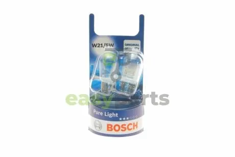 Автолампа W21/5W 12V 21/5W W3x16q Pure Light (без цоколя) BOSCH 1 987 301 079