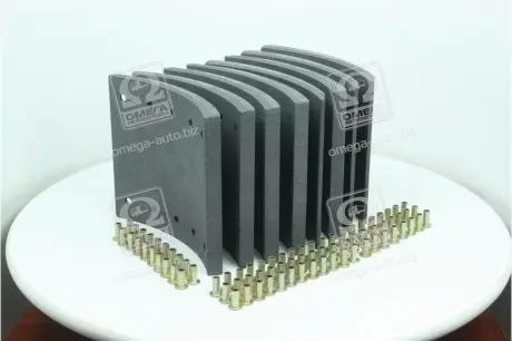 Фото накладка гальм. (компл. на вісь) 420х180 станд. BPW, KASSBOHRER, SAF RIDER RD 19032STD Накладка гальм. (компл. на вісь) 420х180 станд. BPW, KASSBOHRER, SAF RIDER RD 19032STD