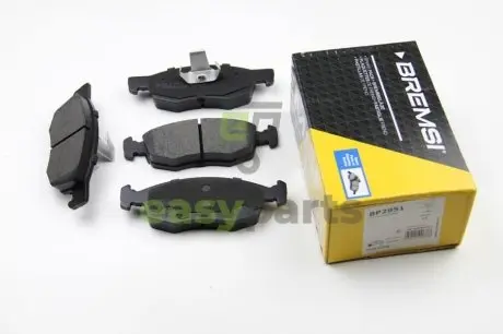 Гальмівні колодки пер. Doblo 01-05 (ATE) (151.3x52.5x18) BREMSI BP2951
