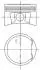 Поршень 79.5mm STD Dacia Logan/ Renault Duster/Kangoo/Laguna 1.6I 16V 98- KOLBENSCHMIDT 99 746 600 (фото 1)
