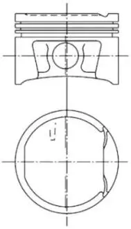 Поршень 79.5mm STD Dacia Logan/ Renault Duster/Kangoo/Laguna 1.6I 16V 98- KOLBENSCHMIDT 99 746 600