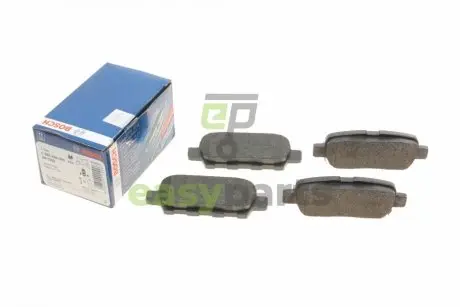 Колодки гальмівні (задні) Renault Koleos/Nissan Juke/Qashqai/X-Trail/Suzuki 08- (Akebono) BOSCH 0 986 494 090