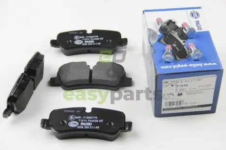 Гальмівні колодки дискові зад. Land Rover Discovery, Range Rover/Sport 2.7Td-5.0I 03.02- HELLA 8DB355011-981