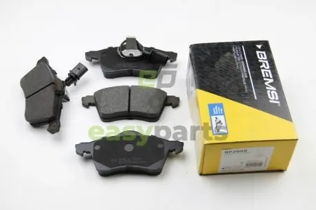 Гальмівні колодки пер. T4 2.5TDI 96-03 (R15)(з датчиком) BREMSI BP2868