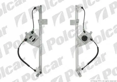 Склопідіймач електричний передній правий (без двигуна) Renault Scenic II Polcar 6071PSG2