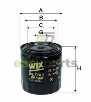 Фільтр оливи WIX FILTERS WL7183 (фото 1)