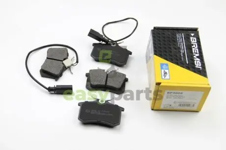 Фото гальмівні колодки зад. Sharan/Galaxy/Alhambra 97-10 (TRW) BREMSI BP3006 Гальмівні колодки зад. Sharan/Galaxy/Alhambra 97-10 (TRW) BREMSI BP3006