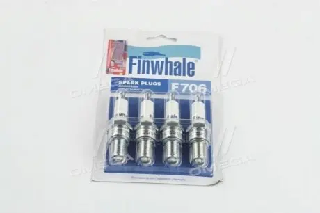 Свічка запалювання ГАЗ з дв.ЗМЗ 406 і модиф. (компл.4 шт) Finwhale F706