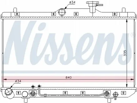 Радіатор охолодження HYUNDAI ACCENT (LC) (99-) 1.3-1.6 i NISSENS 67023