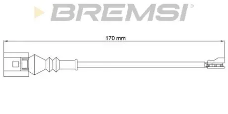 Датчик тормозных колодок VW Passat/Superb III 14- перед. BREMSI WI0771