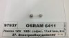 Лампа 12V C10W 10W SV8.5-8 (10,5x38) OSRAM 6411 (фото 1)