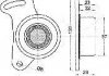 Ролик паска приводного Hyundai/Mitsubishi Galant/Pajero 2.4D/2.5D 81- ASHIKA 45-05-500 (фото 2)