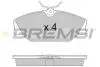 Гальмівні колодки пер. Laguna I/Megane I 95-03 (TRW) BREMSI BP2874 (фото 1)