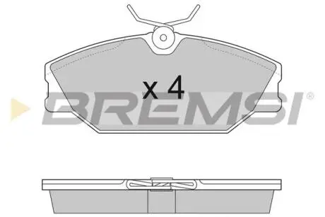 Гальмівні колодки пер. Laguna I/Megane I 95-03 (TRW) BREMSI BP2874