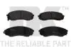 К-кт перед. гальм. колодок Hyundai H-1 2.5CRDI 01-08/Kia Carniva 06- NK 223433 (фото 1)