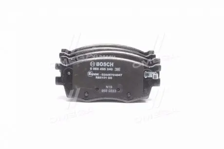 Гальмівні колодки дискові BOSCH 0 986 495 240 (фото 1)