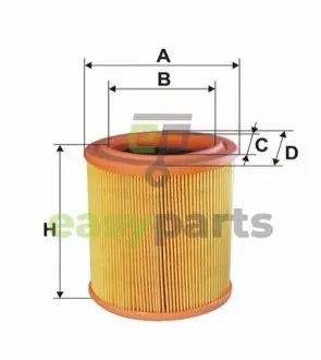 Фільтр повітряний Citroen Berlingo/Peugeot Partner 1.4i 96-02 WIX FILTERS WA6524