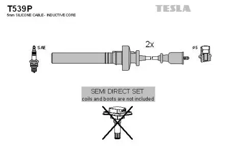 Комплект кабелей высоковольтных TESLA T539P