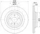 Диск гальмівний зад. (330mmx22mm) MERCEDES GLE W166 15- ML W166 11- HELLA 8DD 355 122-561 (фото 4)